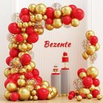 Red and Gold Balloons Garland Kit, 