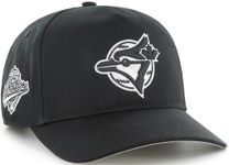 47 Toronto Blue Jays Sure Shot Hitch 1992 World Series Side Patch Snapback - Black and White