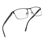 darmore Blue Light Blocking Glasses, computer, reading, gaming glasses, 100% UV protection, quality metal frames with clear lenses, unisex for men and women, anti-headache and eyestrain