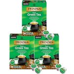 Twinings Green Tea K-Cups for Keurig | Caffeinated 100% Pure Green Tea, Smooth Flavour, Enticing Aroma | 12 Count (Pack of 6) | Enjoy Hot or Iced