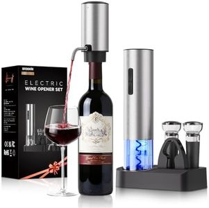Electric Wine Opener Rechargeable, BABONIR 7-in-1 Wine Gift Set