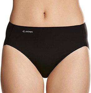 JOCKEY Women's Underwear No Panty Line Promise Next Gen Hi Cut Brief, Black, 12