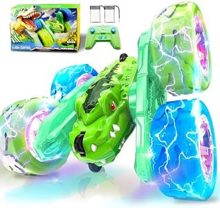 OYAKG Macchina Telecomandata per Bambini,Giochi Bambini 3 4 5 6 Anni,Dinosauro Giocattolo Giochi per Bambini con Luce,Regalo Bambino 3 4 5 6 7 8 Anni Maschio,Giocattoli Bambino 3-9 Anni Monster Truck