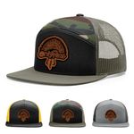 Only Fans Hat, 168 Style Trucker Leather Patch Hat for Men & Women, 7 Panel Baseball Cap with Snapback Enclosure