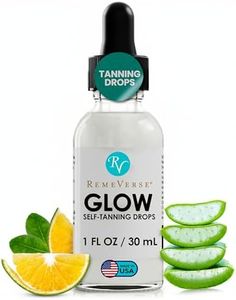 RemeVerse Glow Self-Tanning Drops - Sunless Tanner for a Sun-Kissed Glow - Achieve Natural-Looking Even Skin Tone, Control Results with Moisturizer for Face & Body - Ideal for All Skin Types - 1 oz