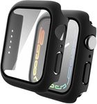 STP FEEL ® Bumper Cover Case with Built-in Screen Protector For Apple Watch 3 / Apple Watch 2 / Apple Watch 1 Series | iWatch Screen Protector Guard (38mm) - HD/Anti Scratch (Pack of 1)