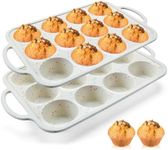 2Pack Silicone Muffin Pan for Bakin