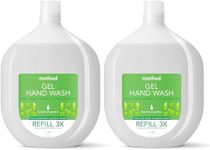 Method Botanical Gardens Hand Soap Refill 1L, With plant-based cleansing power (Pack of 2)