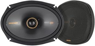 KICKER 51KSC6904 Coaxial Speaker System, 2-Way Design, One (1) Pair, 6" x 9" (160mm x 230mm) Polypropylene Woofer/Midrange, 1" (25mm) Silk-Dome Tweeters, 150 Watts RMS, 300 Watts Peak