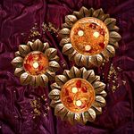 KUTUMBH Metal Urli Bowl for Home Decoration/Office Decoration/Gifting/Diwali Decoration (Golden01)