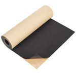 BENECREAT 78.7x11.8inch Adhesive EVA Foam Roll, 2mm Black Adhesive EVA Foam Sheets Cosplay Foam Crafts for Halloween Art Supplies Paper Scrapbooking