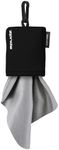 SPUDZ Classic | Microfiber Cloth Screen Cleaner and Lens Cleaner | Open Bottom | Black | 10 x 10 Inches