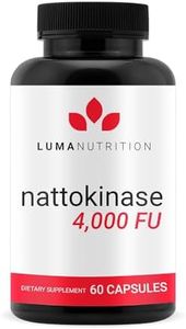 Luma Nutrition Nattokinase Supplement - Nattokinase 4000 FU Per Serving, Premium Nattokinase Formula for Heart Health Support - 60 Capsules - Made in USA