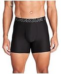 Under Armour Men's Tech Mesh 6-inch Boxerjock 2-Pack, Black Solid-Core 3 Pack, Medium, Black Solid - Core 3 Pack, Medium