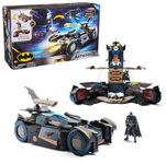 Batman, Ultimate Transforming Batmobile Playset, 2-in-1 Batman Playset with Exclusive Figure and Glider, Lights and Sounds, Kids Toys for Boys and Girls 4+