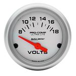 Auto Meter 4391 Ultra-Lite Short Sweep Electrical Voltmeter Gauge