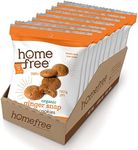 Homefree Mini Ginger Snap Cookies, Organic, Gluten Free, Nut Free, Vegan, Individually Wrapped Packs, School Safe and Allergy Friendly Snack, 0.95 oz. (Pack of 10)