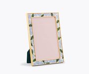 RIFLE PAPER CO. 4x6 Picture Frame | For Special Photos With Friends And Family, Stylized Pattern Single Photo Frame For Desks, Cabinets, And Nightstands, Hydrangea