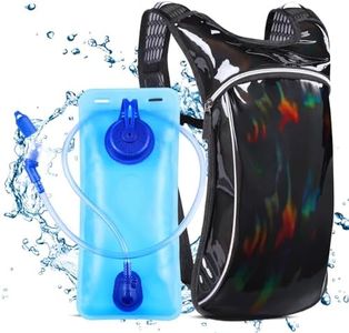 Hydration Pack,Hydration Backpack with 2L Hydration Bladder Lightweight Insulation Water Pack for Festivals, Raves, Hiking, Biking, Climbing, Running and More (Black)