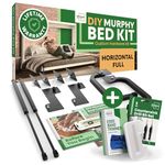 DIY Murphy Bed Kit Full | Murphy Bed Hardware Kit Full for Wall Bed, Cabinet Murphy Bed Full Kit Horizontal, Horizontal Murphy Bed Full Frame, Deluxe Murphy Bed Mechanism Kit with Bonus Tools