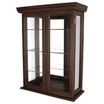 Design Toscano Country Tuscan Hardwood Wall Curio Cabinet: Walnut Finish