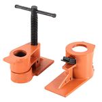 Wood Gluing Pipe Clamp, 1 Inch Quick Release Woodworking Bar Clamp Cast Steel Workbench Pipe Clamp for Carpenter Woodworker DIY Wood Working