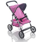 Molly Dolly My First Doll's Pushchair - Collapsible Toy Pram For Girls