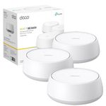 TP-Link Deco BE25 BE3600 Whole Home Mesh WiFi 7 System, 688 Mbps at 2.4 GHz + 2882 Mbps at 5 GHz, 2 × 2.5 Gigabit Ports, Deco App, HomeShield, AI WiFi Mesh, MLO, Alexa and Google Assistant Supported