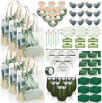 Jingmore 68 Pcs Wedding Bridesmaid Proposal Gifts from Bride Include Bags Wine Tumblers with Straw Jewelry Boxes Hair Scrunchies Sunglasses Diamond Pen for Bachelorette Party Bridal Shower Engagement