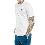 Nike Men's NSW Club Tee, White/Blac