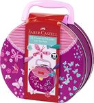 Faber-Castell Connector Pen Colour Markers Assorted - Gift Set Handbag Tin of 33 (63-155537), Multicolor