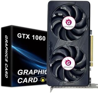 GeForce GTX 1060 6GB Computer Graphics Card, GDDR5 192bit 8K HDR VR Ready, Nvidia 1060 Video Cards for Gaming PC, Tarjeta Gráfica Support Direct X12 PCIe3.0 * 16, Dual Cooling Fans, HDMI + 2*DP