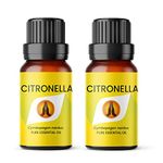 Aroma Energy | Citronella Essential Oil - 20ml (2 x 10ml Bottles) - 100% Pure & Natural