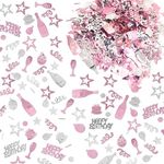 Happy Birthday Confetti 30g Rose Gold Table Star Decorations Confetti Sequins Sprinkles for Birthday Party Table Decorations