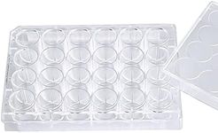 ADAMAS-BETA 24-Well Sterile Culture Plate, TC Treated Cell Culture Plates Tissue Culture Treated Plate, Individually Wrapped, Pack of 10