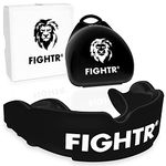 FIGHTR® Premium Mouth Guard - for Excellent Breathing & Easy to fit | Sports Mouth Guard for Boxing, MMA, Football, Lacrosse, Hockey and Other Sports | incl. hygienic Box