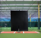 5 x 8 Vinyl Heavy Duty Baseball Batting Cage Backstop - GBCC (Black)