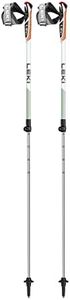 LEKI Spin Shark SL Aluminum Adjustable Lightweight Trekking Poles for Hiking & Nordic Walking - White-Green-Anthracite - 100-130 cm