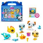 Littlest Pet Shop, Collector Set, Beach Besties Theme - Gen 7, Pets #61 to #65, Authentic LPS Bobble Head Figure, Collectible Imagination Toy Animal, Kidults, Girls, Boys, Kids, Tweens Ages 4+