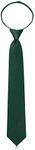 LUTHER PIKE SEATTLE Handmade Mens Pre Tied Zipper Woven Necktie: For Wedding Business Graduation Emerald Green