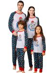 Onancehim Family Christmas Pajamas Matching Sets for Adult, Matching Christmas Pajamas 2 Piece Outfit Christmas Pjs, Blue, X-Large