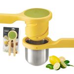 Joseph Joseph Helix Citrus Press, easy twist lemon/lime squeezer, BPA free - Yellow, 24