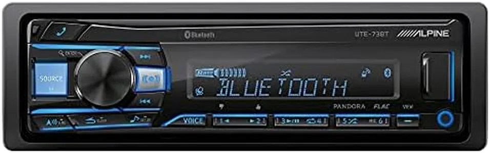 Alpine UTE-73BT Mech-Less Digital Media Receiver with Bluetooth® Wireless Technology