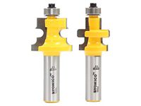 Tongue and Groove Router Bits Set Flooring 2 Bit Flooring 1/2-Inch Shank Yonico 15230