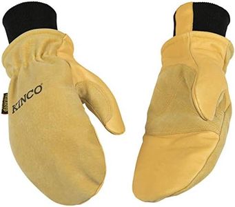 Kinco - Premium Leather Work and Ski Mitt with Nikwax Waterproof Wax, (901T)