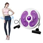 Waist Whisper Waist Twisting Disc - Body Shaping Waist Twisting Disc Waist Whisper, Twister Exercise For Waist,Waist Trainer Machine For Women Weight Loss/Cardio Exercise/Body Shaping (White+Purple)