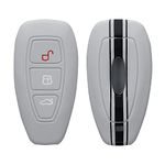 kwmobile Silicone Key Fob Cover Compatible with Ford 3 Button Car Key Keyless Go