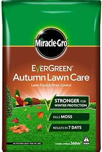 Miracle-Gro EverGreen Autumn Lawn Care, Lawn Food & Moss Control, 12.6 kg - 360 m2