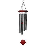 Woodstock DCS27 Encore Collection Silver Chimes of Pluto Windchime, 2.0 in*27.0 in*6.5 in