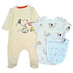 TuddyBuddy 100% Cotton Romper/Jumpsuit/Onesie Set for Baby (Pack of 2 Playsuit & 1 Onesie, 0-1 Months)